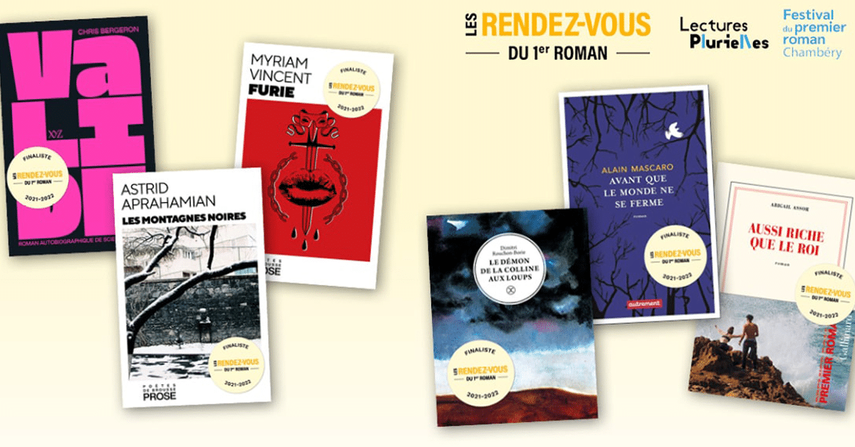 Les finalistes du prix des Rendez-vous du premier roman 2022 ont été annoncés